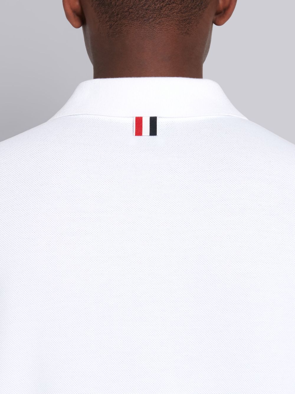 Thom Browne White Classic Cotton Pique Side Insert 4-Bar Men Polo Shirt White | PPC44G06479