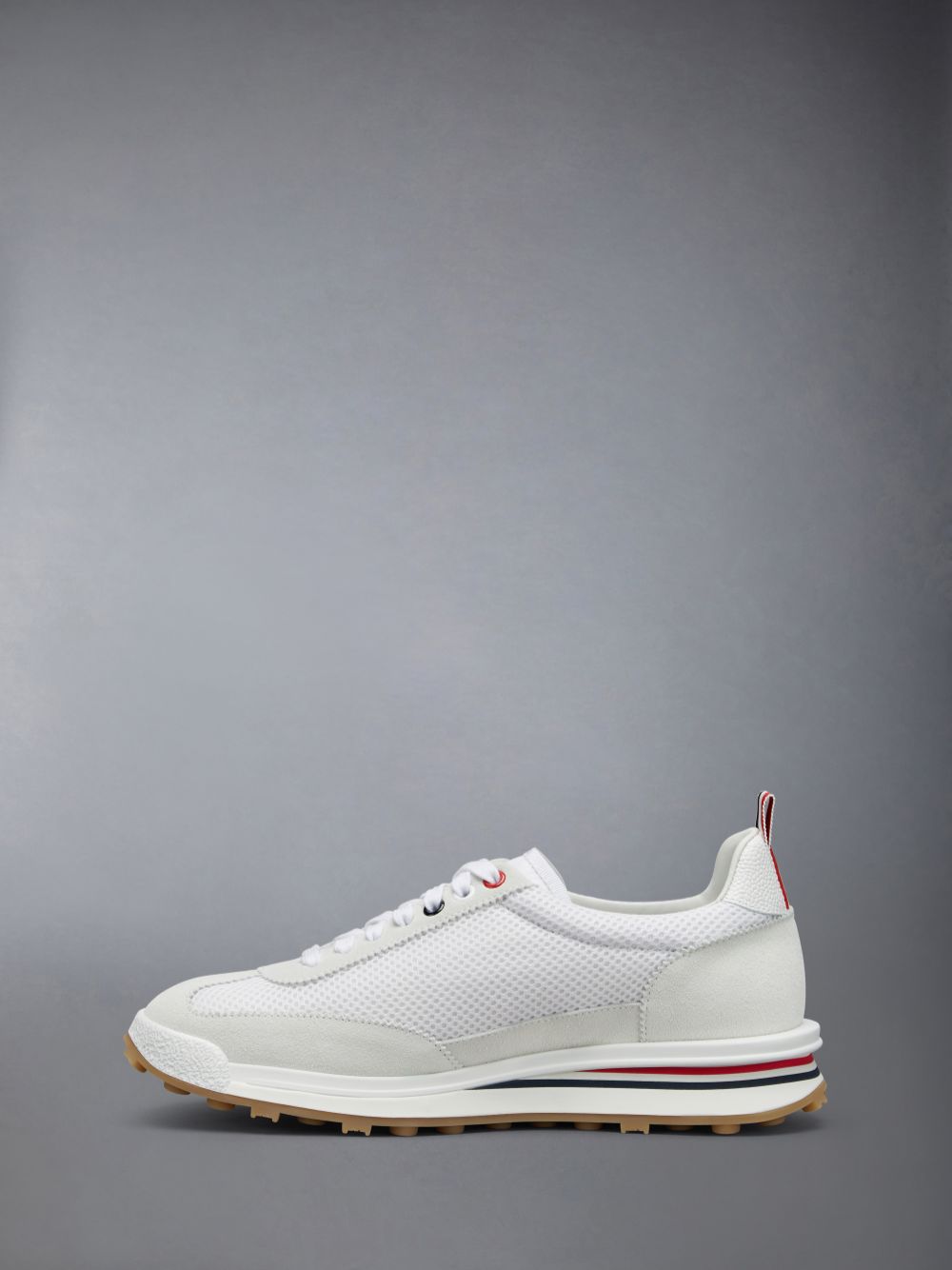 Thom Browne White Nylon Tech Runner Women Sneakers White | LJU40O14931