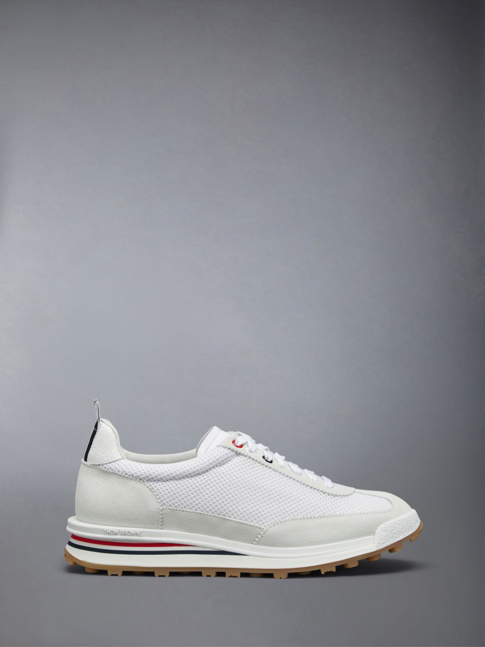 Thom Browne White Nylon Tech Runner Women Sneakers White | LJU40O14931