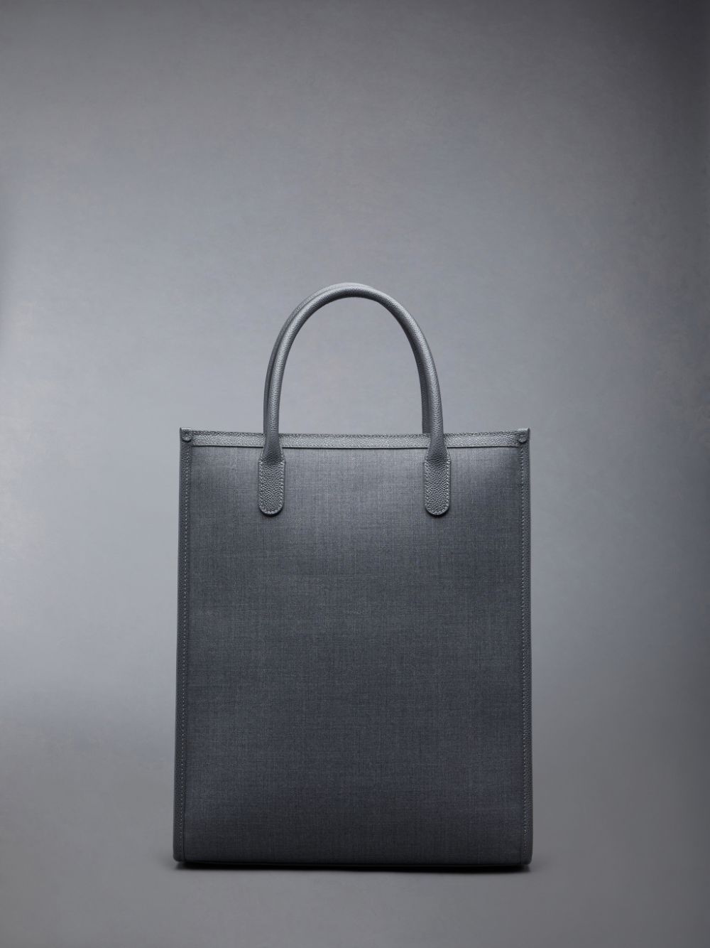 Thom Browne Wool 4-Bar Men Tote Bags Grey | HYI82V44206