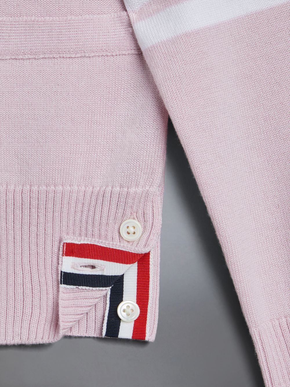 Thom Browne Wool Cashmere 4-Bar Hector Classic Boys's Cardigan Pink | YNR56N55014