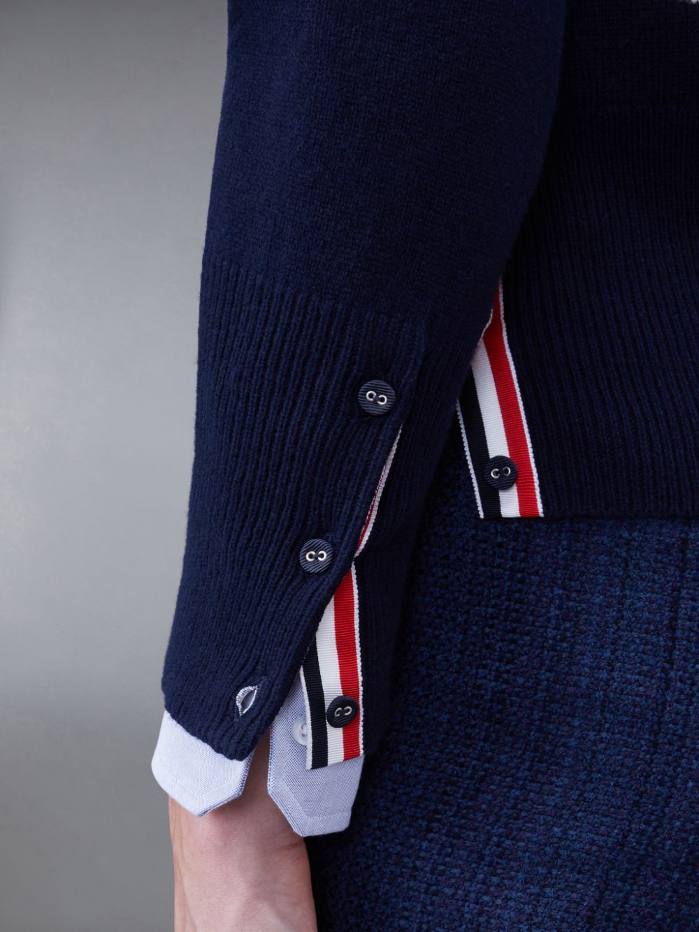 Thom Browne Wool Hector Men Cardigan Blue | CSY85W27389