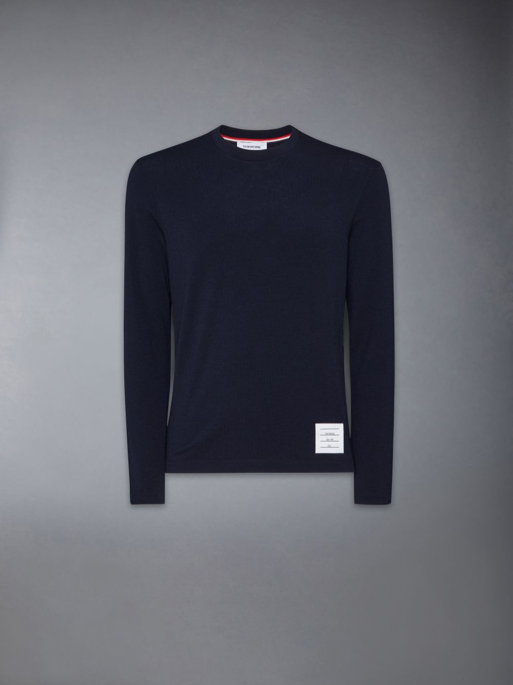 Thom Browne Wool Jersey 4-Bar Men T Shirts Blue | VYF63Y11222