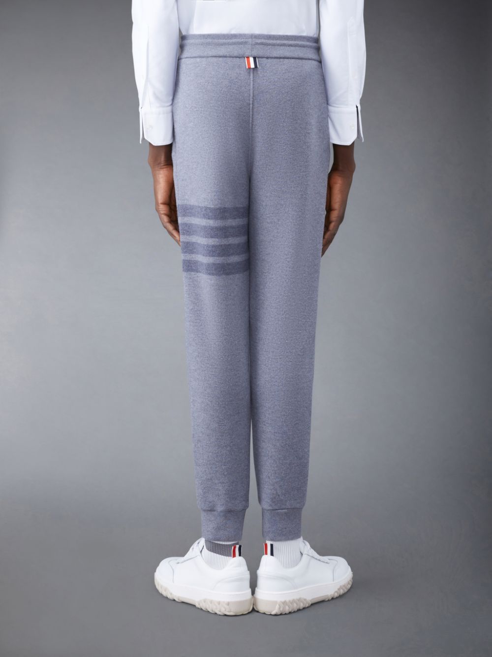 Thom Browne Wool Loopback 4-Bar Men Sweatpants Grey | TMA88Q81021