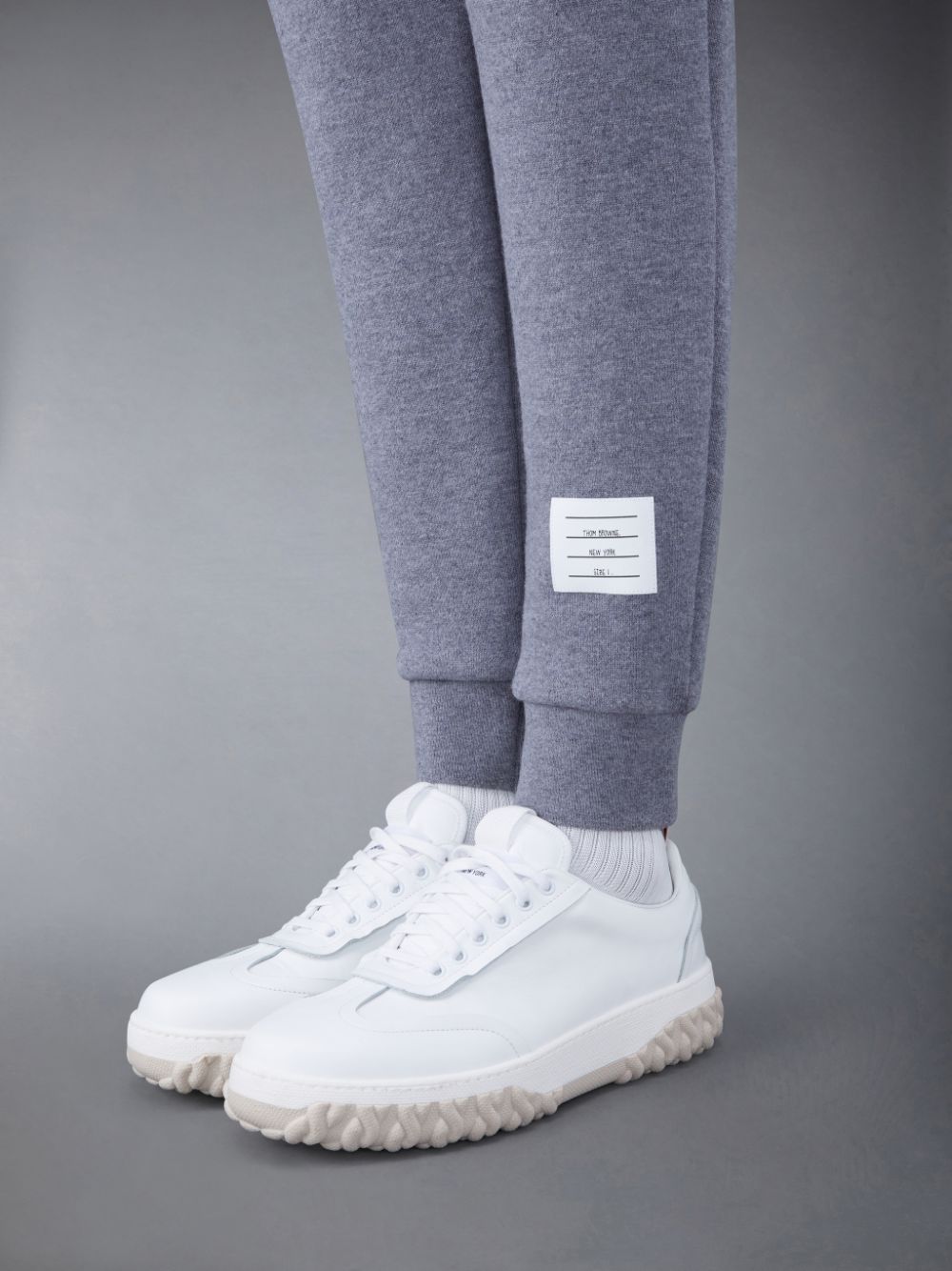 Thom Browne Wool Loopback 4-Bar Men Sweatpants Grey | TMA88Q81021