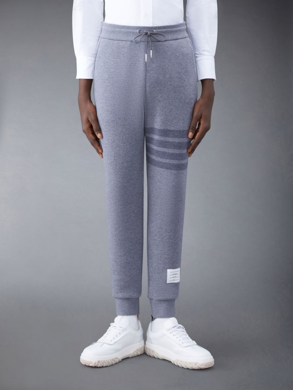 Thom Browne Wool Loopback 4-Bar Men Sweatpants Grey | TMA88Q81021