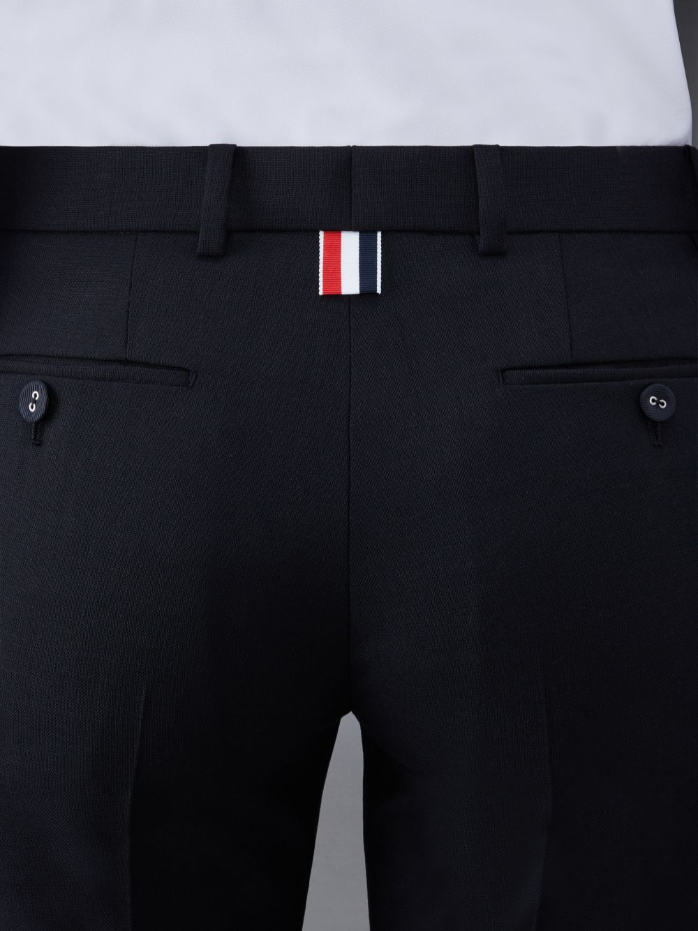 Thom Browne Wool Low Rise Cigarette Women Pants Black | PSN69I34808