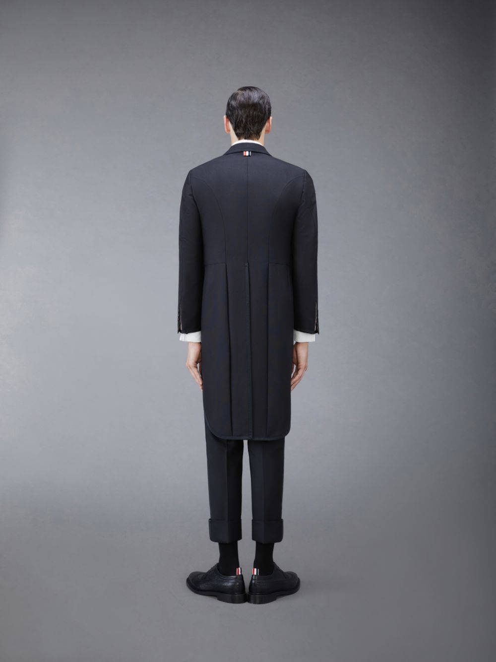 Thom Browne Wool Mohair With Tails Men Coats Black | VAE52X27506