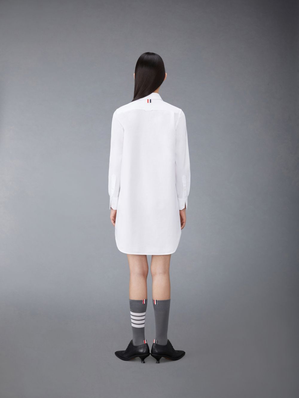 Thom Browne crinkled cotton Shirt Women Dress White | ZUQ53Z29371