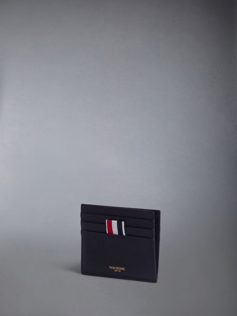 Thom Browne pebbled-leather Men Card Case Black | GPA02L42107