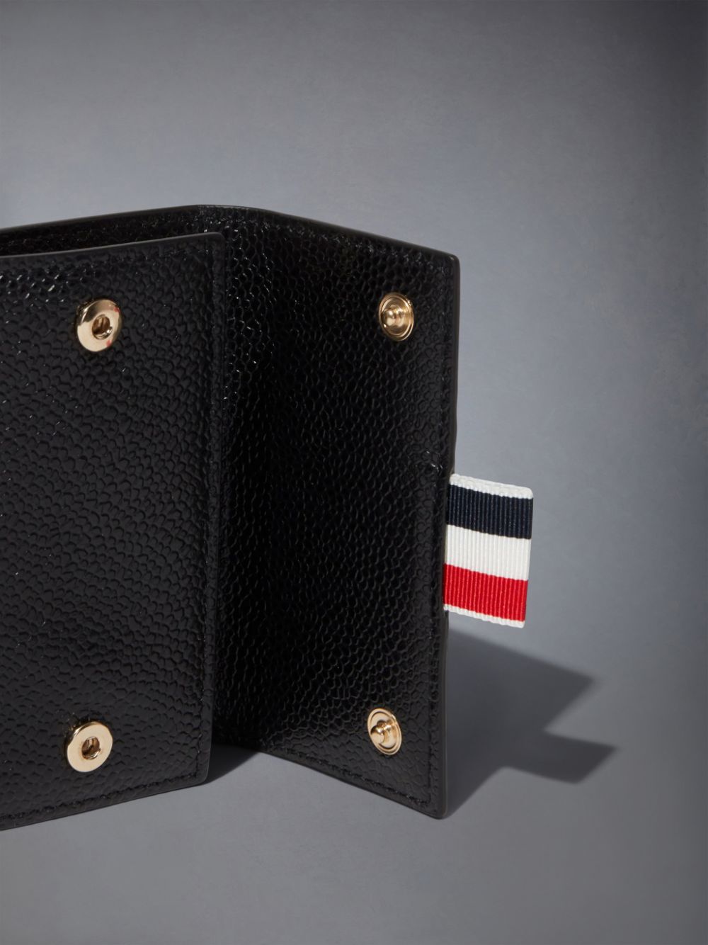 Thom Browne pebbled-leather key Men Wallets Black | CSK46Y57156