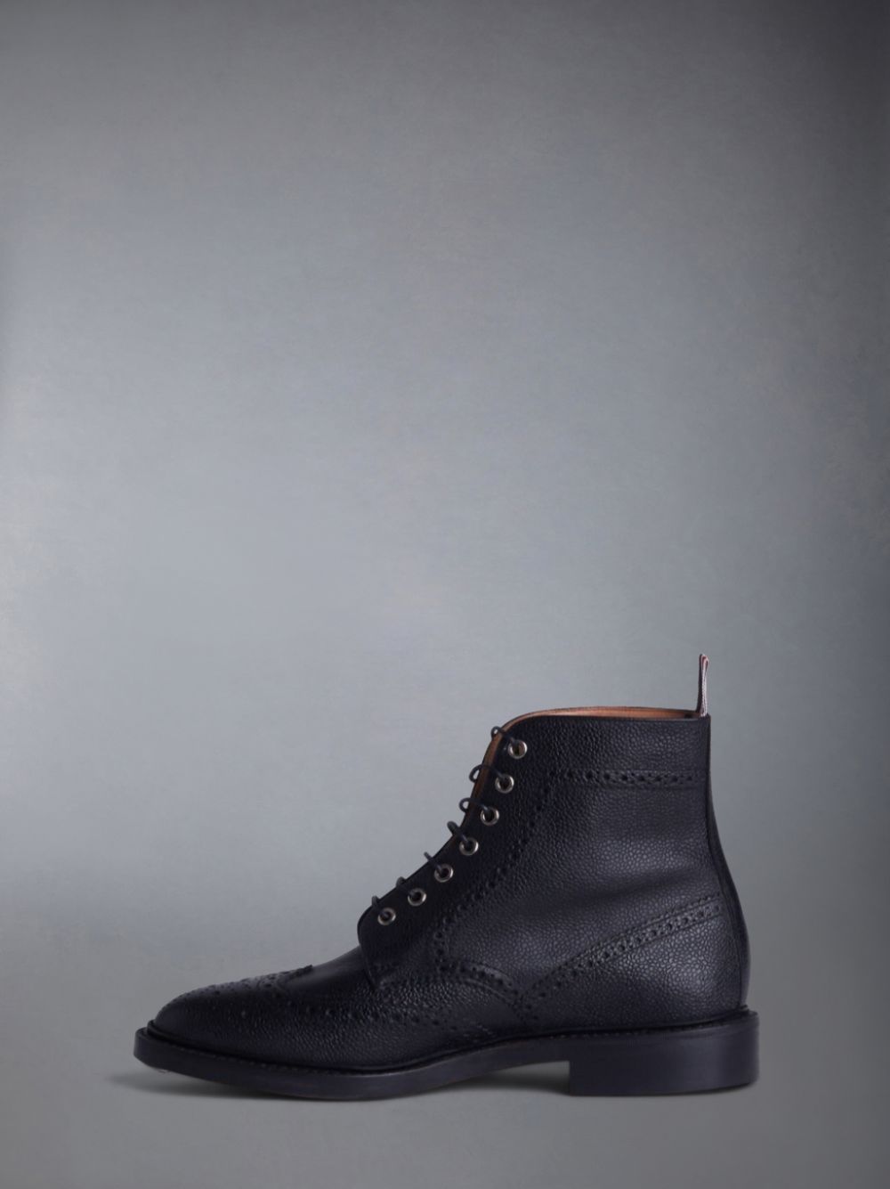 Thom Browne wingtip brogue Men Boots Black | QKU76W77477