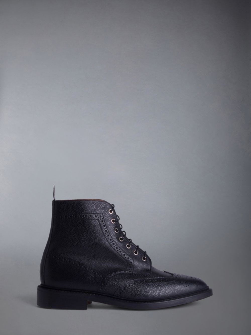 Thom Browne wingtip brogue Men Boots Black | QKU76W77477